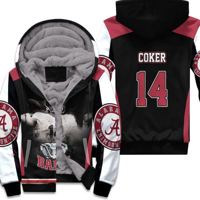 14 Jake Coker - Alabama Crimson Tide Unisex Fleece Hoodie