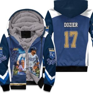 17 Hunter Dozier Kansas City Royals 2021 Unisex Fleece Hoodie