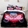 2019 Stephen King  IT Chapter Two 2 Pennywise Scary Clown #14 Duvet Cover Pillowcase Bedding Set