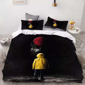2019 Stephen King IT Chapter Two 2 Pennywise Scary Clown #17 Duvet Cover Pillowcase Bedding Set BS1399