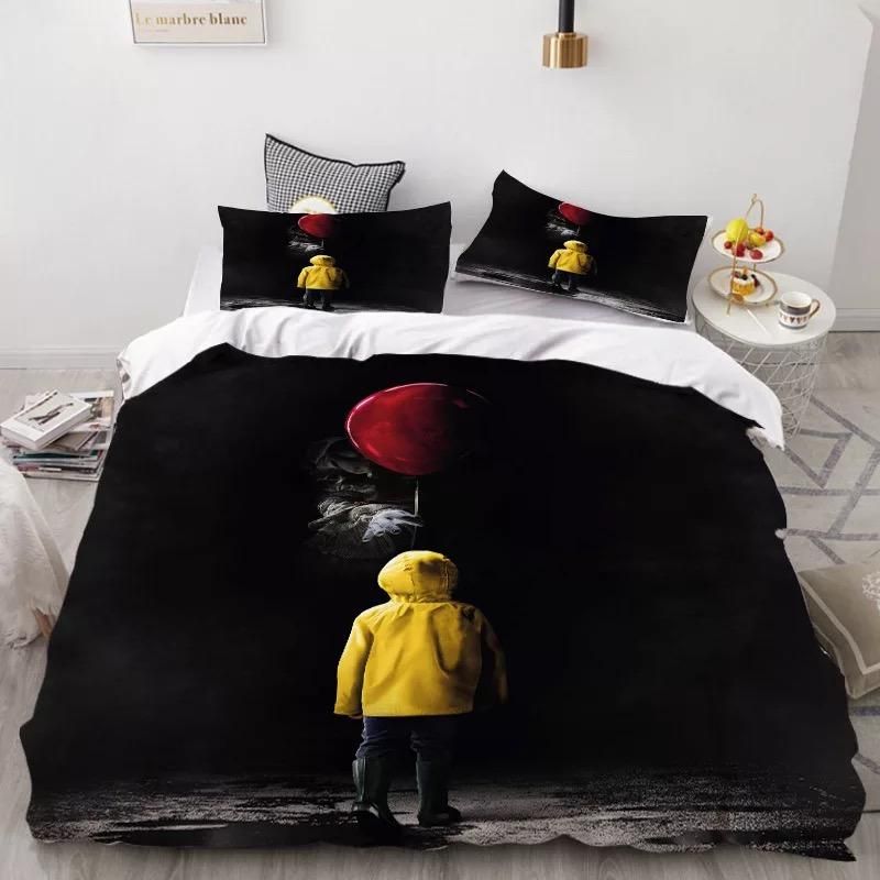 2019-Stephen-King-IT-Chapter-Two-2-Pennywise-Scary-Clown-17-Duvet-Cover-Pillowcase-Bedding-Set 2019 Stephen King IT Chapter Two 2 Pennywise Scary Clown #17 Duvet Cover Pillowcase Bedding Set