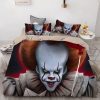 2019 Stephen King  IT Chapter Two 2 Pennywise Scary Clown #8 Duvet Cover Pillowcase Bedding Set