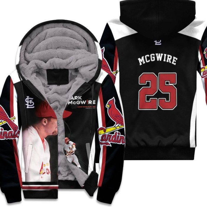 25 Mark Mcgwire St Louis Cardinals Unisex Fleece Hoodie