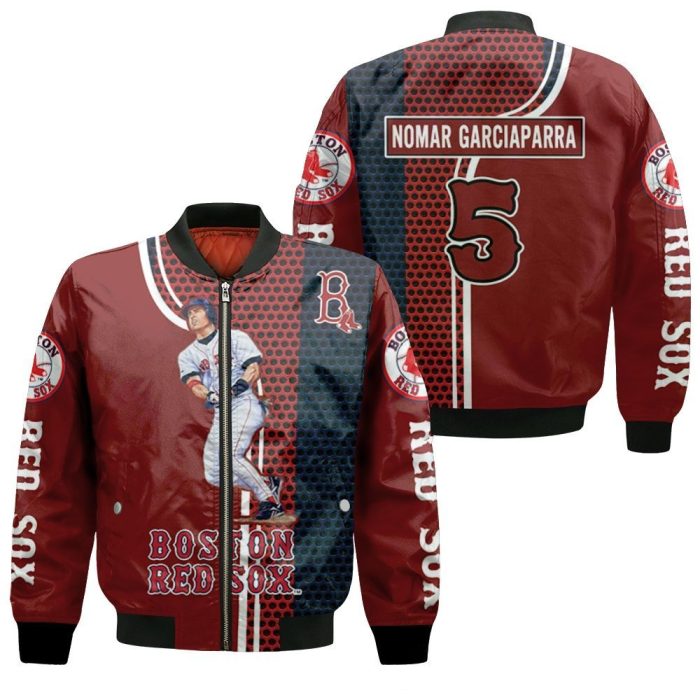 5 Nomar Garciaparra Boston Red Sox Bomber Jacket