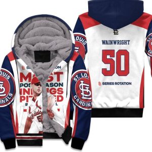 50 Wainwright St Louis Cardinals Unisex Fleece Hoodie