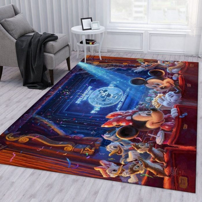 90 Years Of Mickey Disney Area Rug Living Room Rug Home Decor Floor Decor