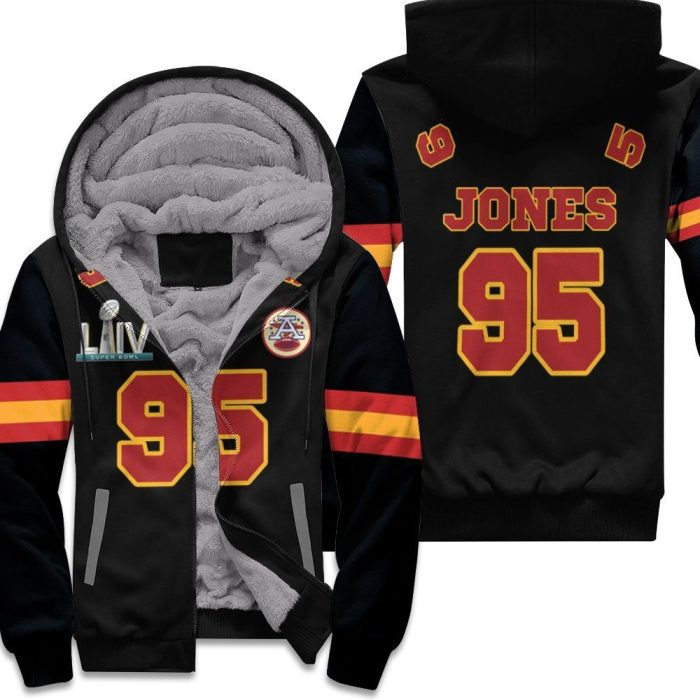 95 Chris Jones Kannas City 1 Inspired Style Unisex Fleece Hoodie