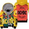 Acdc Demon Red Yellow Unisex Fleece Hoodie