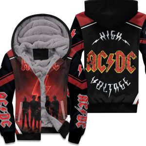 Acdc Pwr Up On Stage Unisex Fleece Hoodie