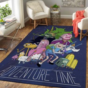 Adventure Time Cartoon Series Tv Movies Shows Area Rugs Living Room Carpet Floor Decor
