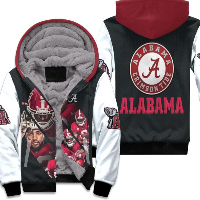 Alabama Crimson Tide Josh Jacobs Najee Harris Irv Smith Jr 1 Unisex Fleece Hoodie