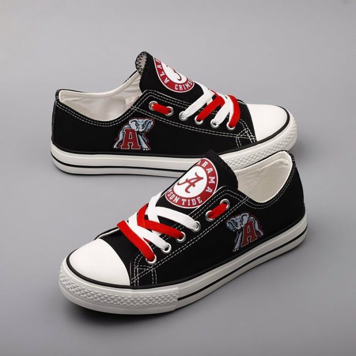 Alabama Crimson Tide NFL Football 1 Gift For Fans Low Top Custom Canvas Shoes