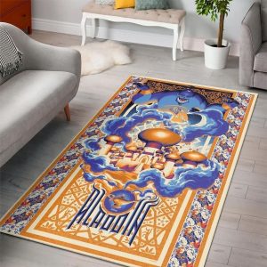 Aladdin Disney Living Room Cartoon Floor Carpet Rectangle Rug