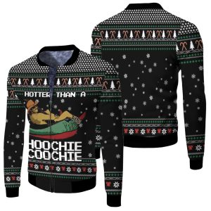 Alan Jackson Chattahoochee Hotter Than Hoochie Coochie Christmas 3D S Fleece Bomber Jacket FBJ1143