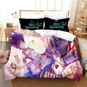 Alice in Wonderland #11 Duvet Cover Pillowcase Bedding Set Home Bedroom Decor BS1027