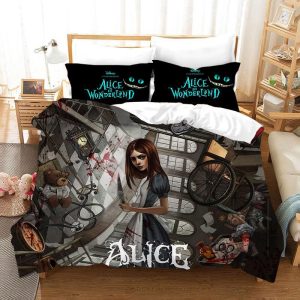 Alice in Wonderland #6 Duvet Cover Pillowcase Bedding Set Home Bedroom Decor BS1335