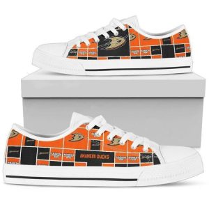 Anaheim Ducks NHL Hockey 2 Low Top Sneakers Low Top Shoes