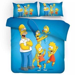 Anime The Simpsons Homer J. Simpson #9 Duvet Cover Pillowcase Bedding Set Home Decor