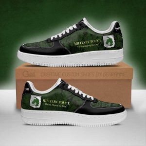 Aot Military Slogan Air Force Sneakers Attack On Titan Anime Shoes