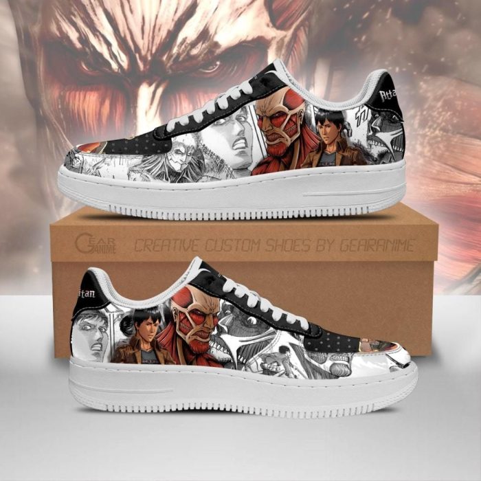 Aot Titan Giant Air Force Sneakers Attack On Titan Anime Manga Shoes