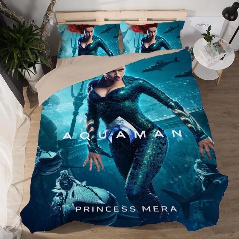 Aquaman-Mera-3-Duvet-Cover-Pillowcase-Bedding-Set Aquaman Mera #3 Duvet Cover Pillowcase Bedding Set