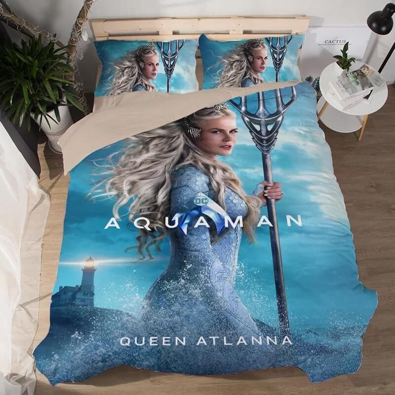 Aquaman-Queen-Atlanna-2-Duvet-Cover-Pillowcase-Bedding-Set Aquaman Queen Atlanna #2 Duvet Cover Pillowcase Bedding Set