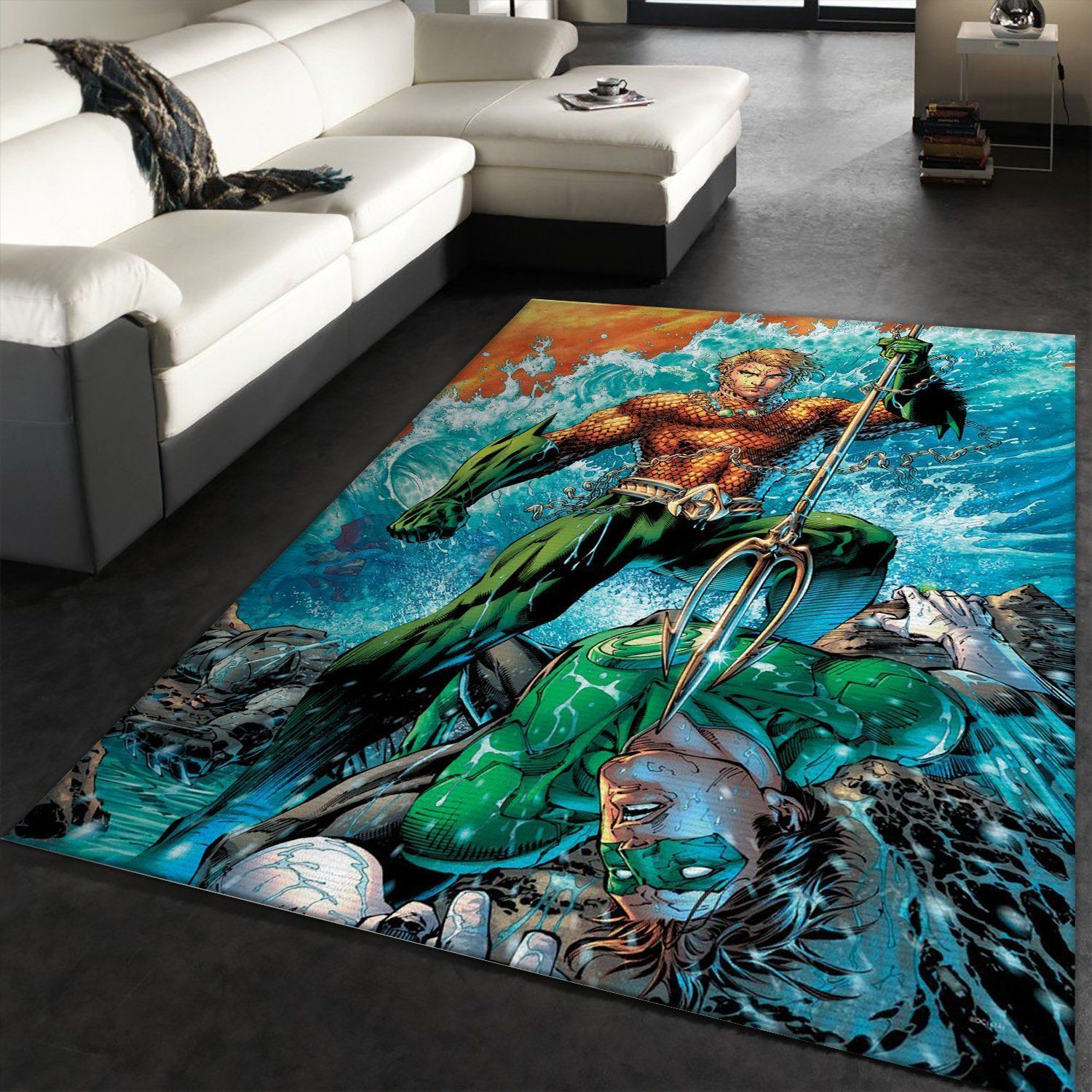 Aquaman-Wins-Area-Rug-Kitchen-Rug Aquaman Wins Area Rug Kitchen Rug