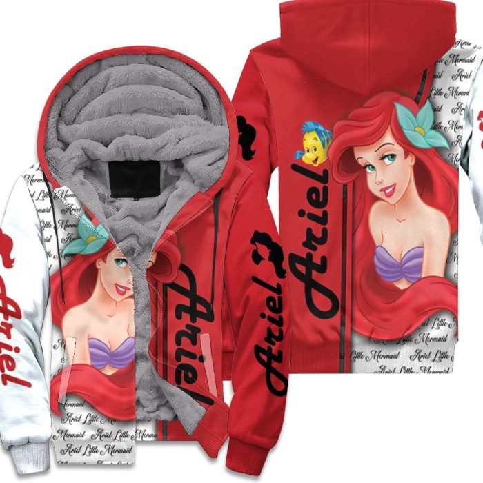 Ariel Little Mermaid Cartoon Unisex Fleece Hoodie