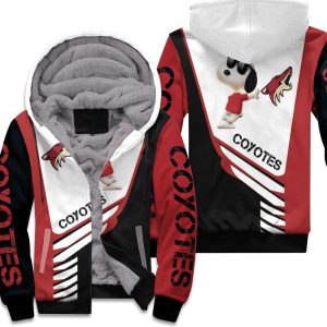 Arizona Coyotes Snoopy For Fans 3D Unisex Fleece Hoodie