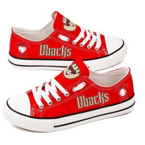 Arizona Diamondbacks MLB Baseball 2 Gift For Fans Low Top Custom Canvas Shoes