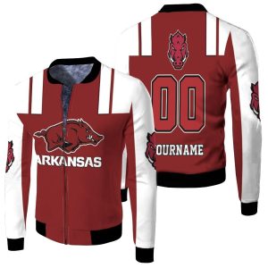 Arkansas Razorbacks Ncaa For Razorbacks Fans Personalized Fleece Bomber Jacket