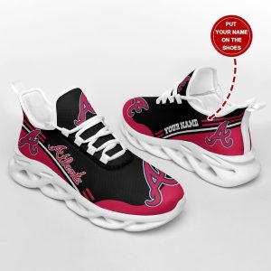 Atlanta Braves Personalized Max Soul Sneakers 112