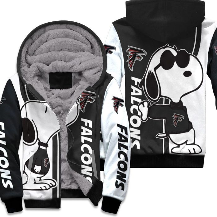 Atlanta Falcons Snoopy Lover 3D Printed Unisex Fleece Hoodie