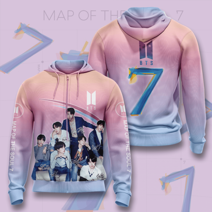 BTS Zip-Up Hoodie