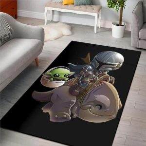 Baby Yoda Kids Room The Mandalorian Area Rug Rugs For Living Room Rug Home Decor