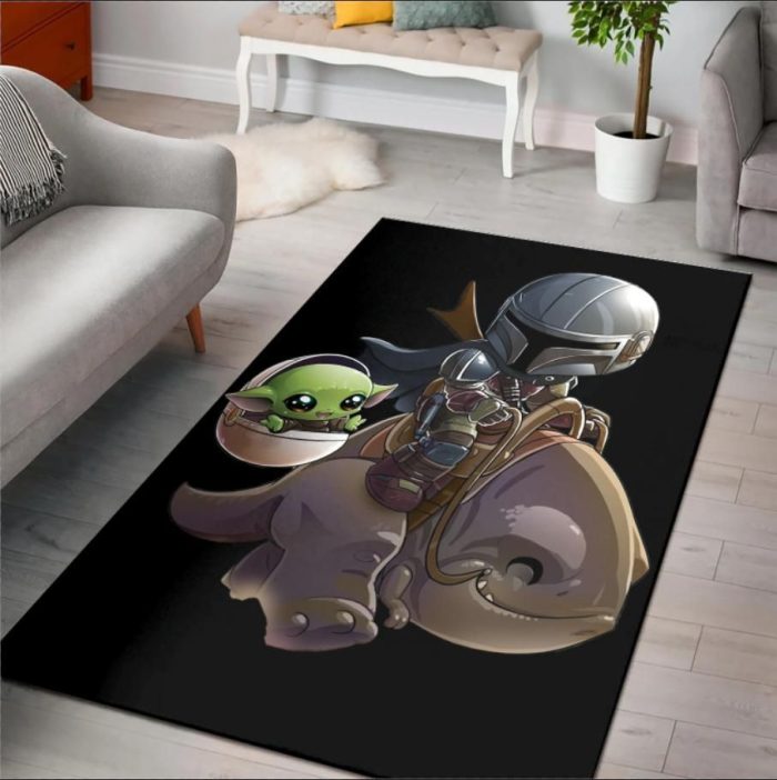 Baby Yoda Kids Room The Mandalorian Area Rug Rugs For Living Room Rug Home Decor