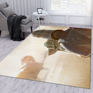 Baby Yoda Ver1 Area Rug For Christmas Living Room Rug