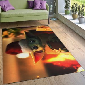 Baby Yoda Ver11 Area Rug Bedroom Rug Home Decor Floor Decor