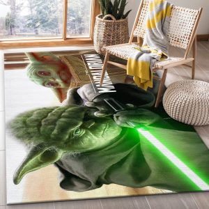 Baby Yoda Ver5 Area Rug Living Room Rug