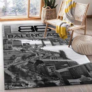 Balenciaga Cityscape Area Rugs Bedroom Rug Home Decor Floor Decor