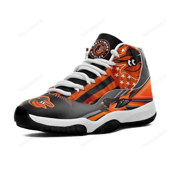 Baltimore Orioles Air Jordan 11 Sneakers - High Top Basketball Shoes For Fan