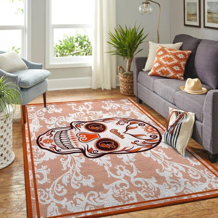 Baltimore Orioles Mlb Team Logo Skull Style Nice Gift Home Decor Rectangle Area Rug