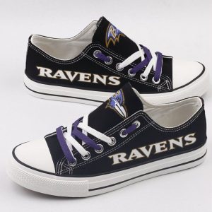 Baltimore Ravens NFL Football 1 Gift For Fans Low Top Custom Canvas Shoes