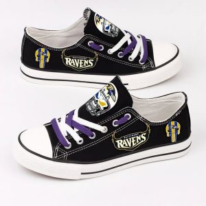 Baltimore Ravens NFL Football Gift For Fans Low Top Custom Canvas Shoes