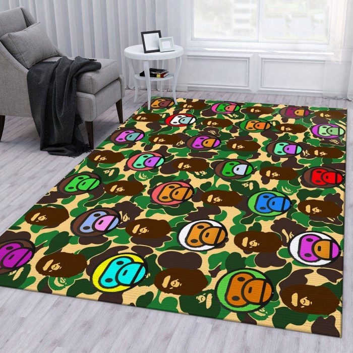 Bape Area Rug For Christmas Living Room Rug