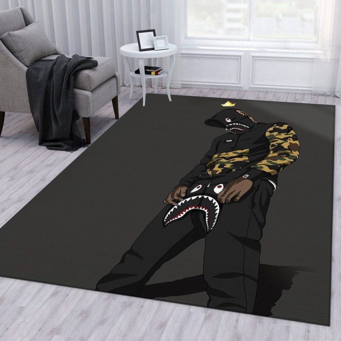 Bape Area Rug Living Room Rug Home Decor Floor Decor