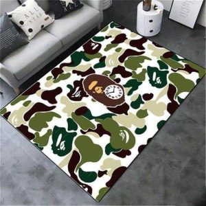 Bape Fashion Brand Logo Area Rugs Living Room Carpet Floor Decor