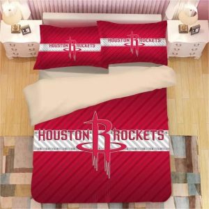 Basketball Houston Rockets Basketball #24 Duvet Cover Pillowcase Bedding Set Home Bedroom Decor BS1719
