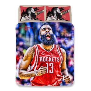 Basketball Houston Rockets James Harden 13 Basketball #11 Duvet Cover Pillowcase Bedding Set Home Bedroom Decor BS1424