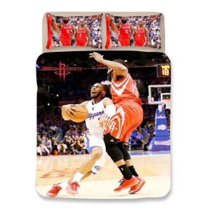 Basketball Houston Rockets James Harden 15 Basketball #14 Duvet Cover Pillowcase Bedding Set Home Bedroom Decor BS0266